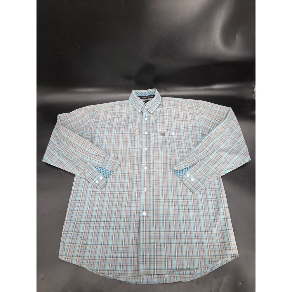 Wrangler George Straight Collection Short Sleeve Button Down Shirt - Size XL